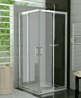 Usa cabina dus SanSwiss Top-Line 100XH190 cm, profil alb, dreapta