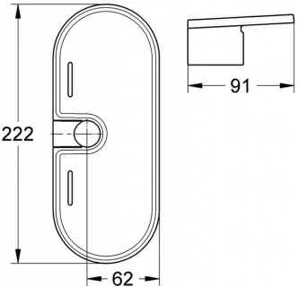 Etajera dus Grohe EasyReach