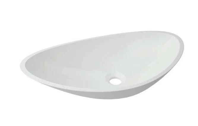 Lavoar oval Cast Marble Anda 56,4x32,3xH17,3 cm fara preaplin