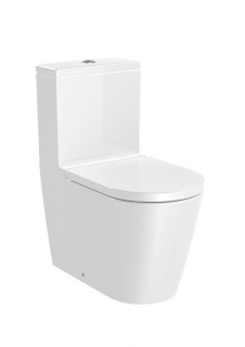Vas WC Roca Inspira Rimless Round 64,5 x 37,5 x H79,5 cm bagno.ro