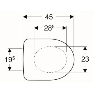 Capac WC Geberit Selnova Soft Close 