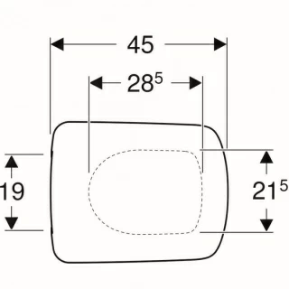Capac WC Geberit Selnova Square Soft Close 