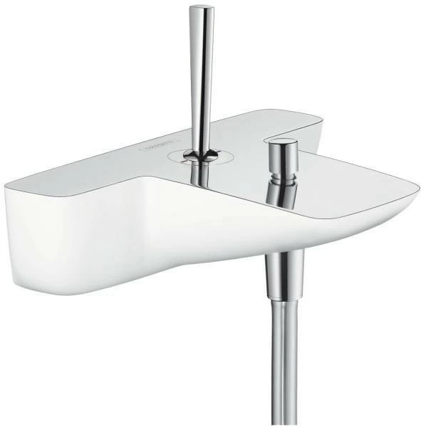 Baterie cada cu monocomanda Hansgrohe Puravida alb-crom