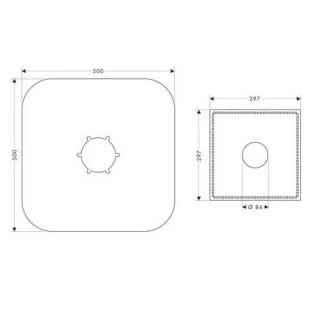 Garnitura de etansare baterie cada cu montaj freestanding Hansgrohe