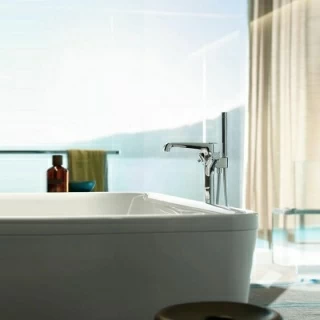 Baterie cada si dus Hansgrohe Axor Citterio E freestanding cu termostat 