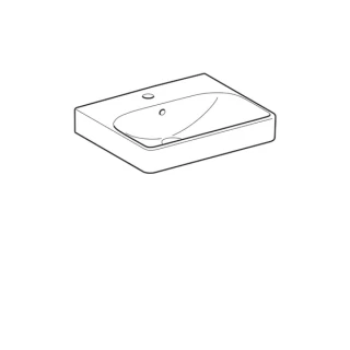 Lavoar Geberit Smyle Square 50x41xH16 cm pe mobilier