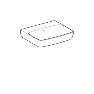 Lavoar Geberit Selnova Square 50x42xH17 cm fara orificiu baterie
