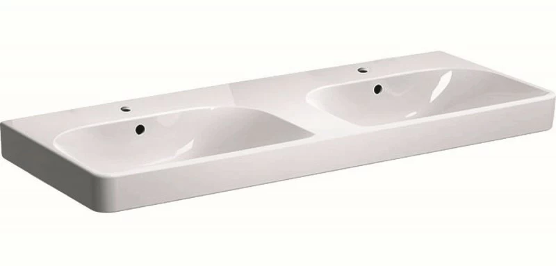 Lavoar dublu Geberit Smyle Square 120x48xH16,5 cm