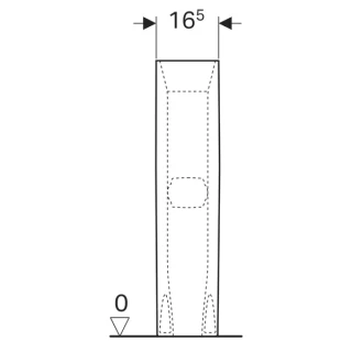 Piedestal Geberit Selnova Square 16,5x15xH72 cm