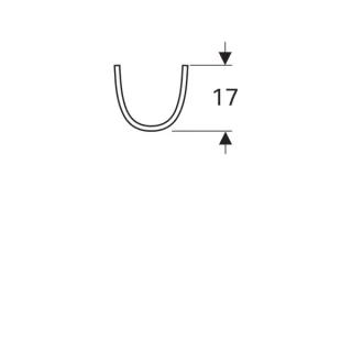 Piedestal Geberit Selnova 19x17xH71 cm