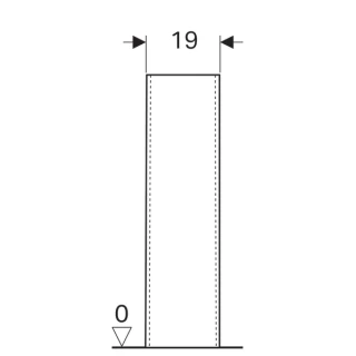 Piedestal Geberit Selnova 19x17xH71 cm