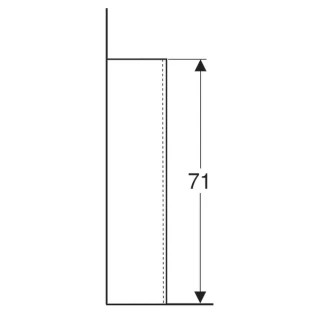 Piedestal Geberit Selnova 19x17xH71 cm