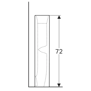 Piedestal Geberit Selnova Square 16,5x15xH72 cm