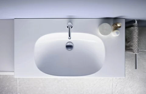 Lavoar Geberit Acanto cu blat 75x48xH17 cm