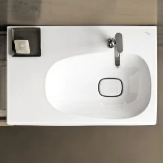 Lavoar Geberit Citterio baterie dreapta si blat stanga 90x50xH16 cm