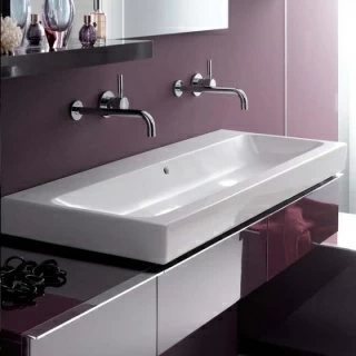 Lavoar Geberit Icon 75x49xH16 cm fara orificiu baterie