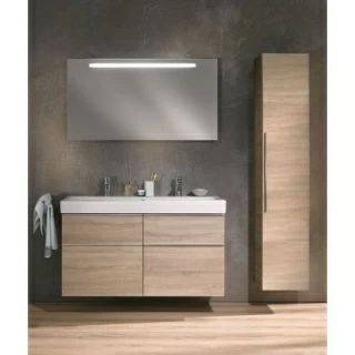 Lavoar Geberit Icon 2 orificii baterie 120x49xH16 cm