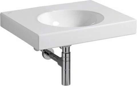 Lavoar Geberit Preciosa II cu blat 60x50xH17 cm fara orificiu robinet si preaplin