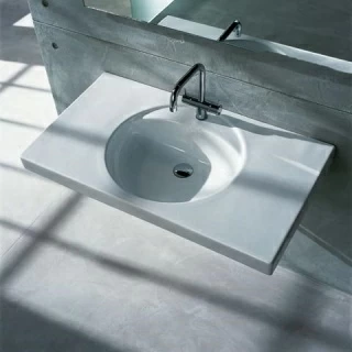 Lavoar Geberit Preciosa cu blat 100x55xH20 cm fara preaplin