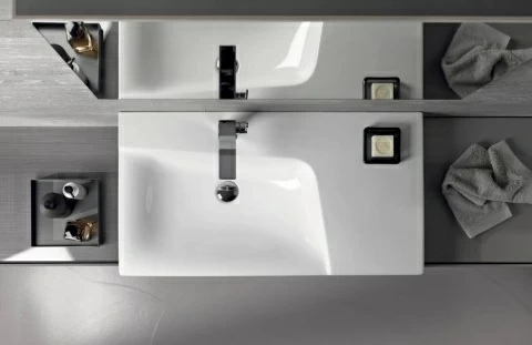 Lavoar Geberit Xeno² 90x48xH14 cm blat dreapta