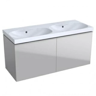Lavoar dublu Geberit Acanto 120x48xH17 cm fara orificiu robinet