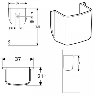 Semipicior Geberit Bambini
