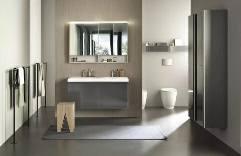 Lavoar dublu Geberit Acanto 120x48xH17 cm