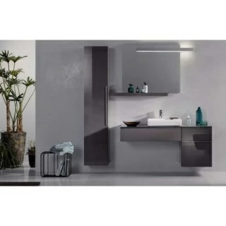 Lavoar pe blat Geberit Icon cu bol decorativ dreapta 50x49 cm