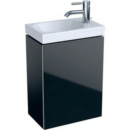 Mobilier Geberit Acanto negru pentru lavoar
