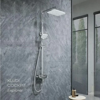 Set PROMO Sistem dus cu baterie termostatata Kludi Cockpit Explorer