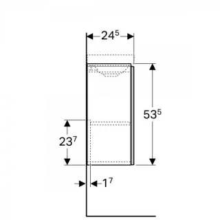 Mobilier Geberit Acanto alb pentru lavoar