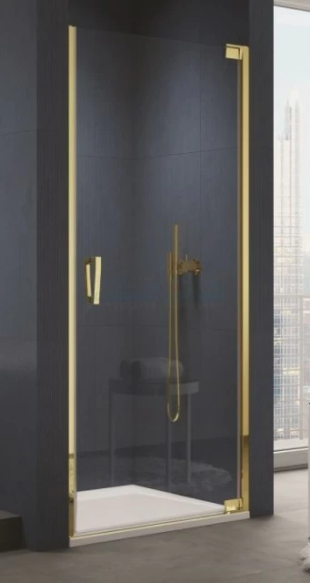 Usa de nisa batanta SanSwiss Cadura CA1, 75xH200 cm profil auriu, varianta dreapta