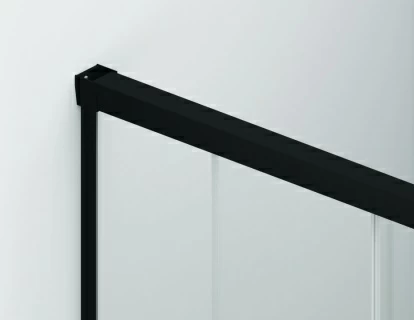 Usa de nisa batanta SanSwiss Cadura CA1C, 100xH200 cm profil negru, dreapta