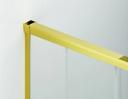 Usa de nisa batanta SanSwiss Cadura 100xH200 cm profil auriu varianta stanga