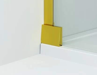 Usa de nisa batanta SanSwiss Cadura 100xH200 cm profil auriu varianta stanga