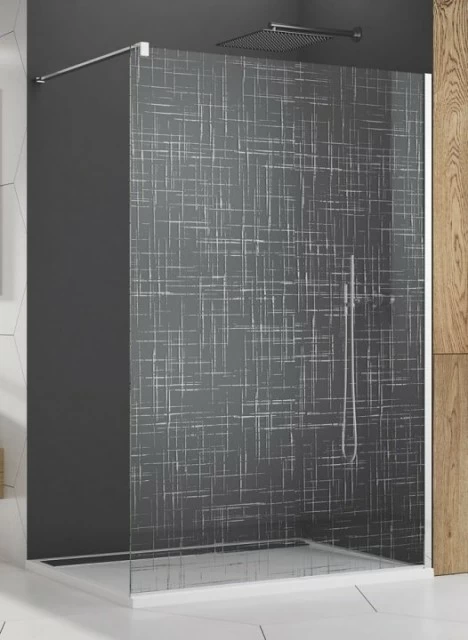 Cabina dus Walk-in SanSwiss Easy STR4P 140xH200 cm Lines