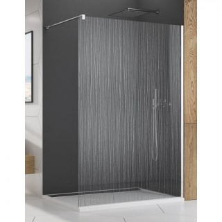Cabina dus Walk-in SanSwiss Easy STR4P 100xH200 cm Water Threads bagno.ro