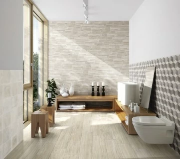 Gresie portelanata Sintesi MyWood Bianco Rectificata 121x20