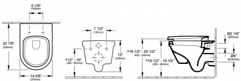 Set PROMO Villeroy&Boch Architectura vas WC Rimless Direct Flush si capac Soft Close 53x37xH33 cm