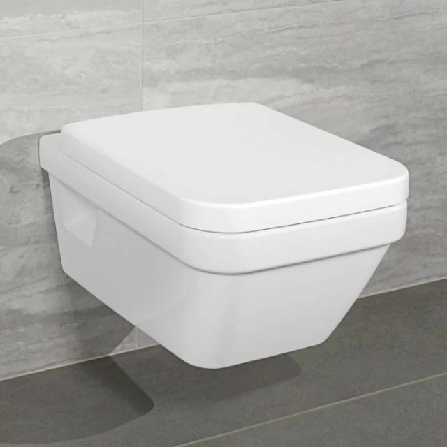 Set PROMO Villeroy&Boch Architectura Direct Flush vas WC Rimless si capac Soft Close 53x37xH36 cm
