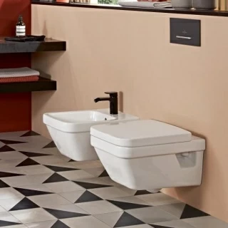 Set PROMO Villeroy&Boch Architectura Direct Flush vas WC Rimless si capac Soft Close 53x37xH36 cm