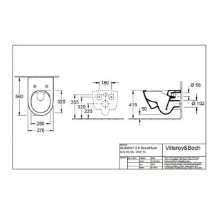 Vas WC suspendat Villeroy & Boch Subway 2.0 Vifresh