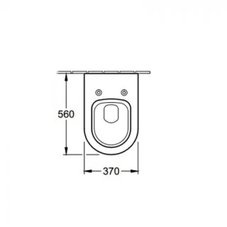 Vas WC suspendat Villeroy & Boch Subway 2.0 56x37xH42 cm