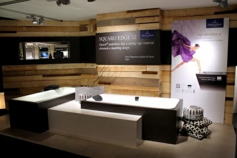 Cada incastrata Villeroy&Boch Squaro Edge Quaryl 190x90 cm