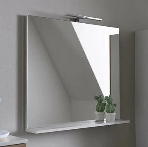 Oglinda Kolpasan Evelin  cu etajera 80xH70 cm alba