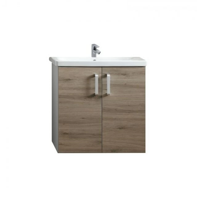 Set PROMO mobilier si lavoar Kolpasan Evelin stejar 66x46xH65 cm