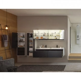 Dulap Kolpasan Pandora 130cm inalt suspendat negru