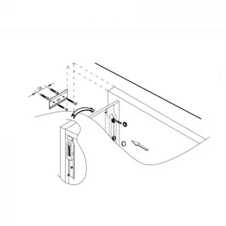 Dulap Kolpasan Pandora 130cm inalt suspendat negru