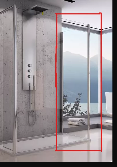 Perete lateral Sanswiss Fun FUDT 100 x H200 cm