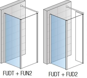 Perete lateral Sanswiss Fun FUDT 90 x H200 cm